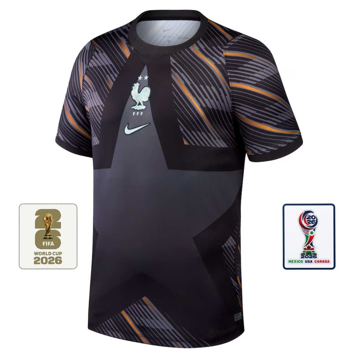 Maillot France Gardien Stadium 26 Noir